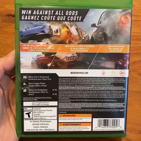 XBox One “Need for Speed -Payback” Game - Picture 4 of 6